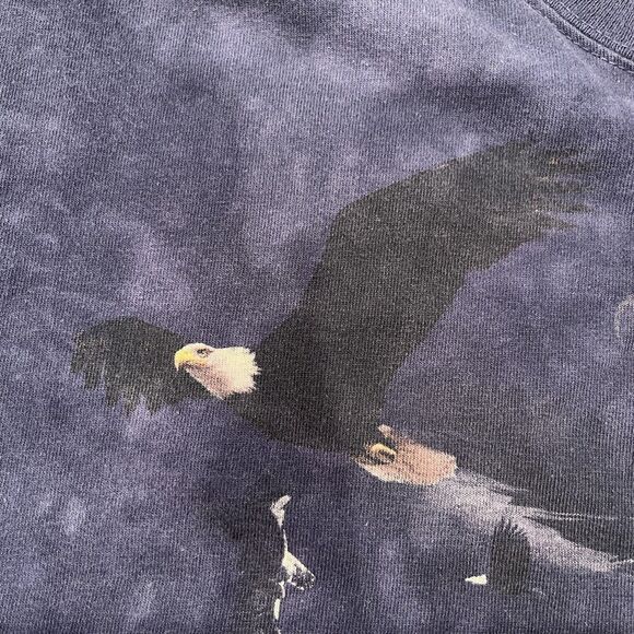 Two (2) The Mountain Native American Graphic Tee Shirts Large Red Tie Dye Blue - Picture 14 of 15